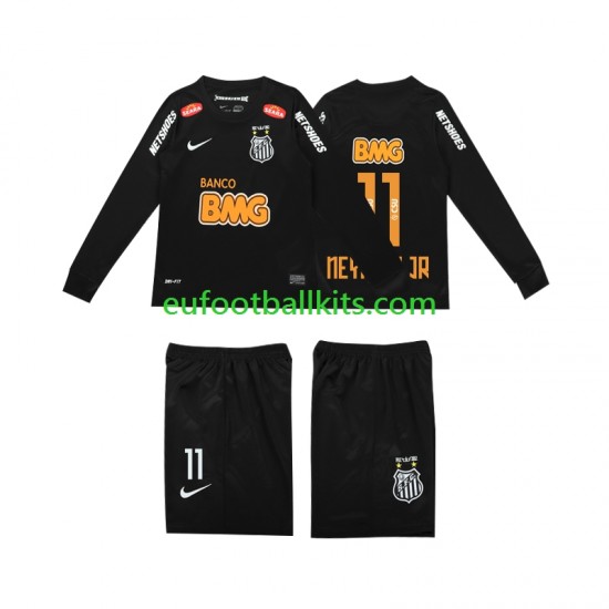 Santos NEYMAR JR 11 Retro Away Football Shirts Classic 2012 2013 Kids SS