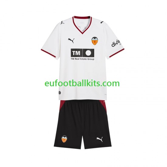 Valencia CF Home Football Shirts 2026-2027 Kids LS