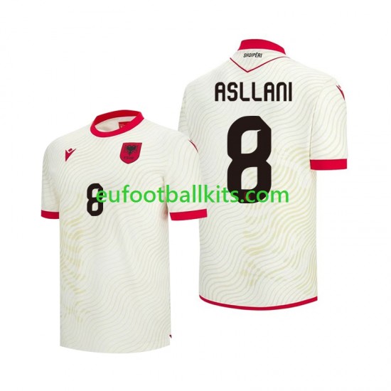 Albania Kristjan Asllani 8 Away Football Shirts World Cup 2026 Men LS
