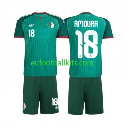 Algeria Mohamed Amoura 18 Away Football Shirts 2026 Kids LS