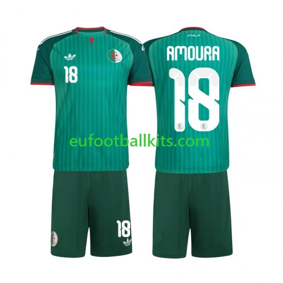 Algeria Mohamed Amoura 18 Away Football Shirts 2026 Kids LS