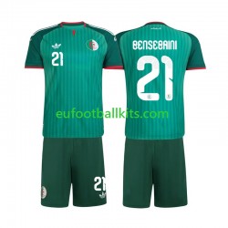 Algeria Ramy Bensebaini 21 Away Football Shirts 2026 Kids LS
