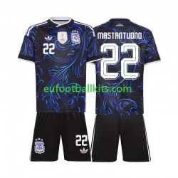 Argentina Franco Mastantuono 22 Away Football Shirts World Cup 2026 Kids LS