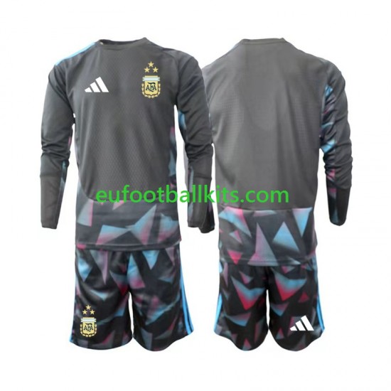 Argentina Goalkeeper Home Football Shirts World Cup 2026 Kids SS