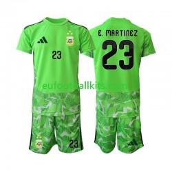 Argentina Goalkeeper Emiliano Martinez 23 Third Football Shirts World Cup 2026 Kids LS