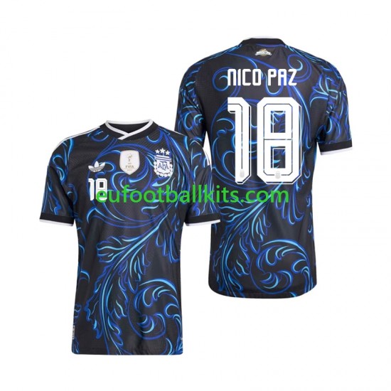 Argentina Nico Paz 18 Away Football Shirts World Cup 2026 Men LS