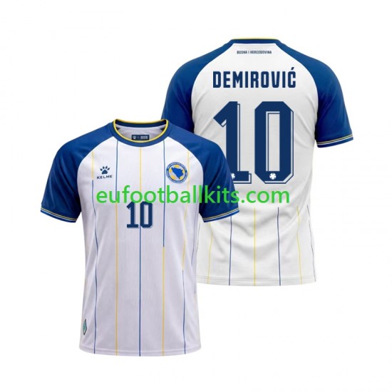 Bosnia Herzegovina Ermedin Demirovic 10 Away Football Shirts World Cup 2026 Men LS