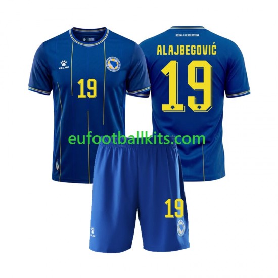 Bosnia Herzegovina Kerim Alajbegovic 19 Home Football Shirts World Cup 2026 Kids LS