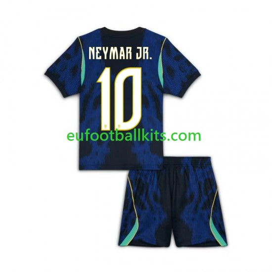 Brazil Neymar JR 10 Away Football Shirts World Cup 2026 Kids LS