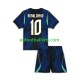 Brazil Ronaldinho 10 Away Football Shirts World Cup 2026 Kids LS