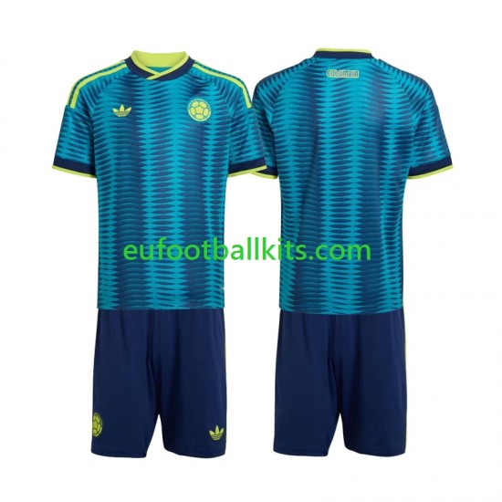 Colombia Away Football Shirts World Cup 2026 Kids LS