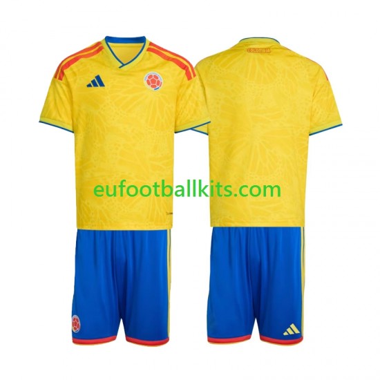 Colombia Home Football Shirts World Cup 2026 Kids LS