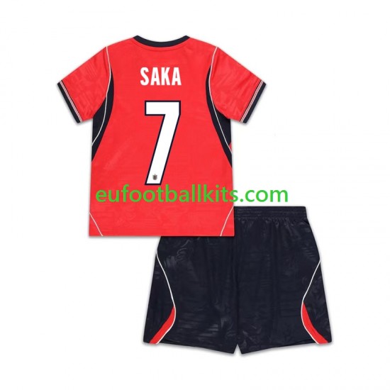 England Bukayo Saka 7 Away Football Shirts World Cup 2026 Kids LS