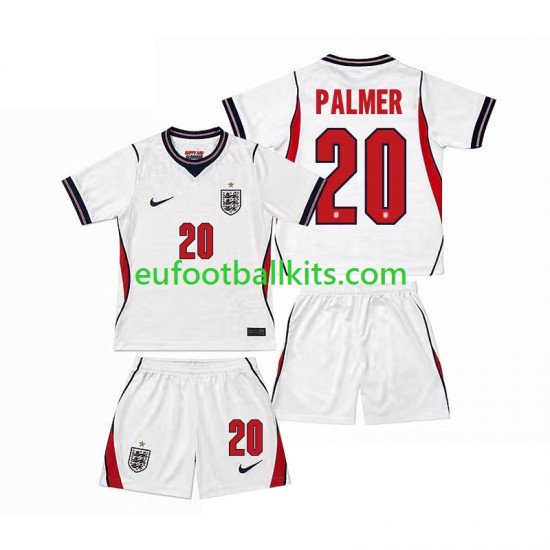 England Cole Palmer 20 Home Football Shirts World Cup 2026 Kids LS