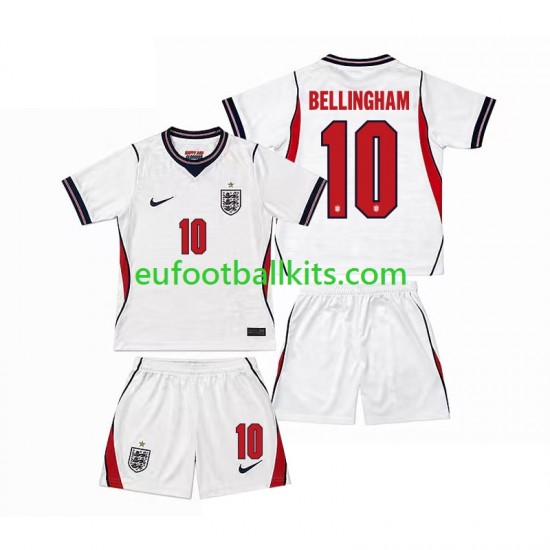 England Jude Bellingham 10 Home Football Shirts World Cup 2026 Kids LS