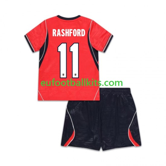 England Marcus Rashford 11 Away Football Shirts World Cup 2026 Kids LS