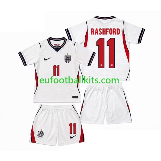 England Marcus Rashford 11 Home Football Shirts World Cup 2026 Kids LS