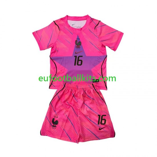 France Goalkeeper Mike Maignan 16 Away Football Shirts World Cup 2026 Kids LS