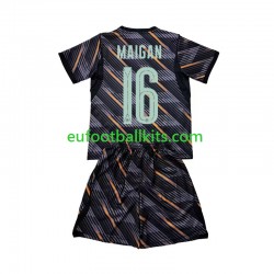 France Goalkeeper Mike Maignan 16 Home Football Shirts World Cup 2026 Kids LS