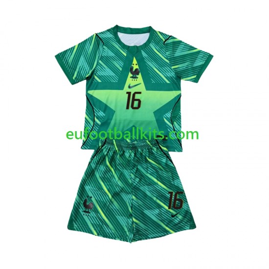 France Goalkeeper Mike Maignan 16 Third Football Shirts World Cup 2026 Kids LS