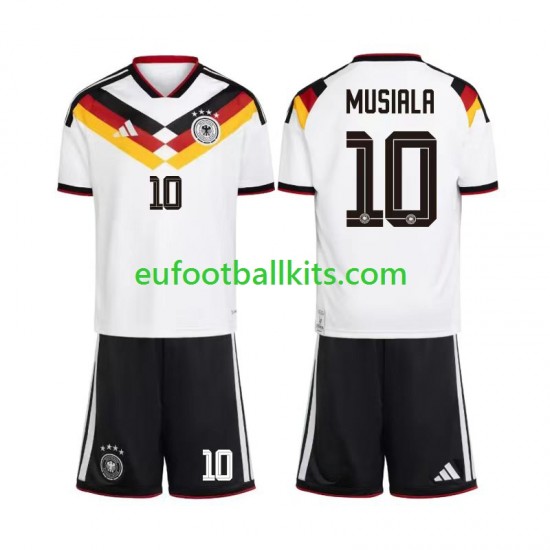 Germany Jamal Musiala 10 Home Football Shirts World Cup 2026 Kids LS