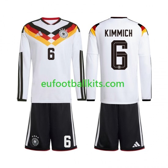 Germany Joshua Kimmich 6 Home Football Shirts World Cup 2026 Kids SS
