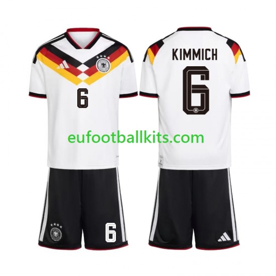 Germany Joshua Kimmich 6 Home Football Shirts World Cup 2026 Kids LS