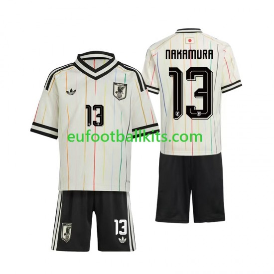 Japan Keito Nakamura 13 Away Football Shirts World Cup 2026 Kids LS