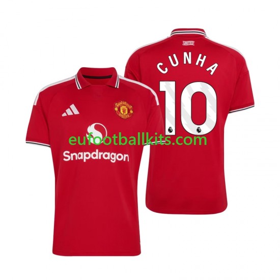 Manchester United Matheus Cunha 10 Home Football Shirts 2026-2027 Men LS