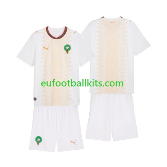 Morocco Away Football Shirts 2026 Kids LS