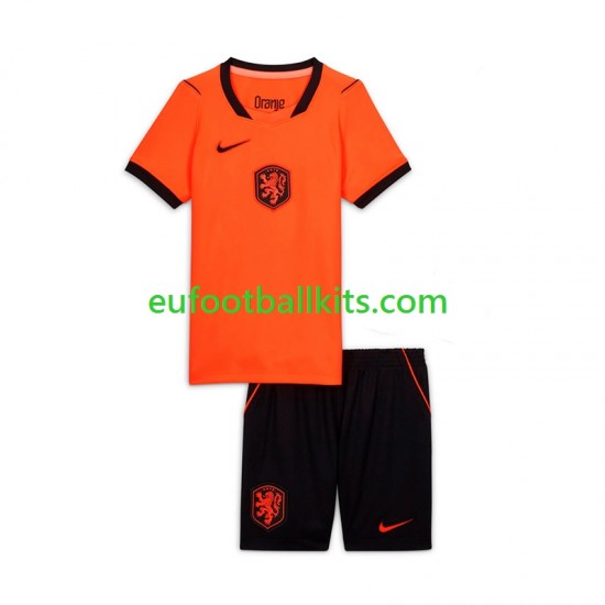 Netherlands Home Football Shirts World Cup 2026 Kids LS