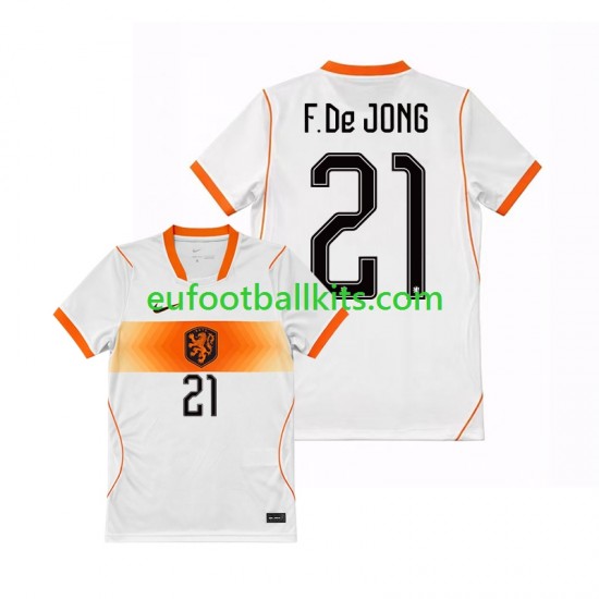 Netherlands Frenkie de Jong 21 Away Football Shirts World Cup 2026 Men LS