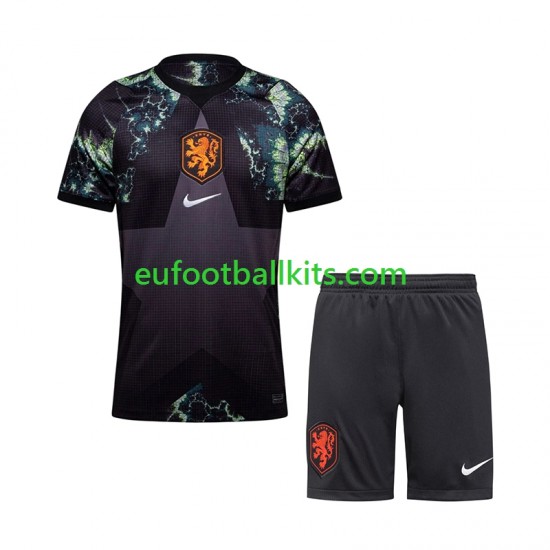 Netherlands Goalkeeper Away Football Shirts World Cup 2026 Kids LS