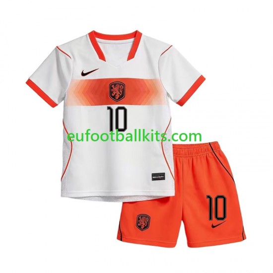 Netherlands Jeremie Frimpong 12 Away Football Shirts World Cup 2026 Kids LS