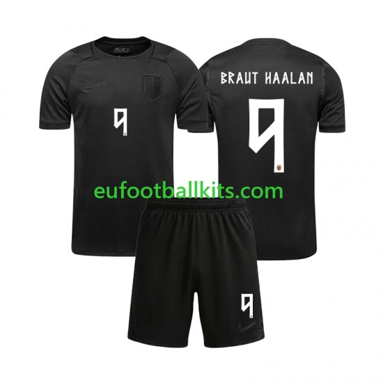 Norway Braut Haaland 9 Away Football Shirts World Cup 2026 Kids LS