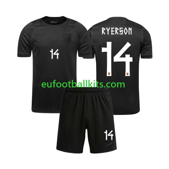 Norway Julian Ryerson 14 Away Football Shirts World Cup 2026 Kids LS