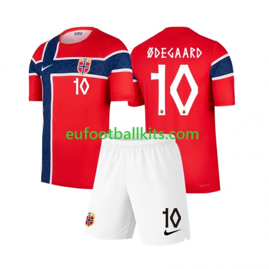 Norway Martin Odegaard 10 Home Football Shirts World Cup 2026 Kids LS