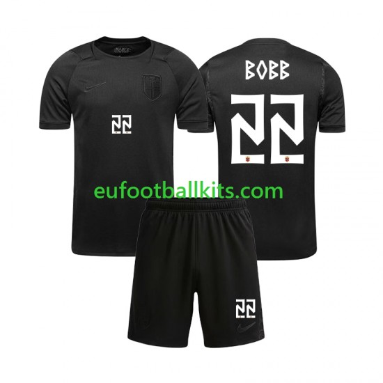 Norway Oscar Bobb 22 Away Football Shirts World Cup 2026 Kids LS