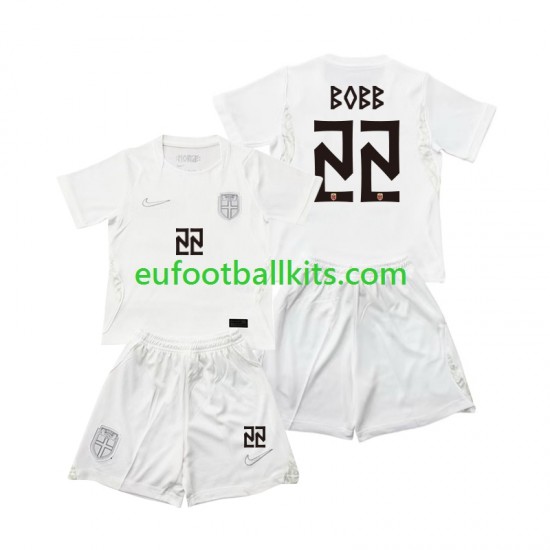 Norway Oscar Bobb 22 Third Football Shirts World Cup 2026 Kids LS