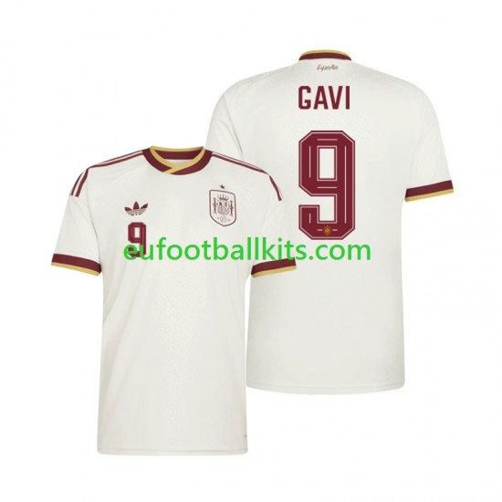 Spain Gavi 9 Away Football Shirts World Cup 2026 Men LS