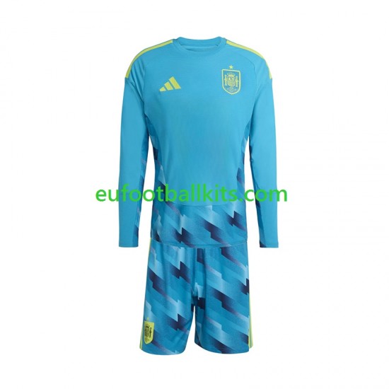 Spain Goalkeeper Home Football Shirts World Cup 2026 Kids SS