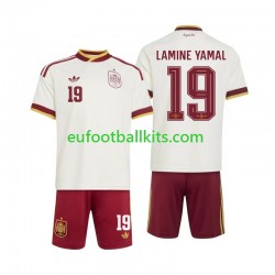 Spain Lamine Yamal 19 Away Football Shirts World Cup 2026 Kids LS