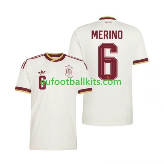 Spain Mikel Merino 6 Away Football Shirts World Cup 2026 Men LS