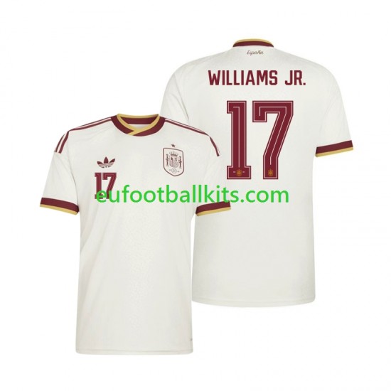 Spain Nico Williams 17 Away Football Shirts World Cup 2026 Men LS
