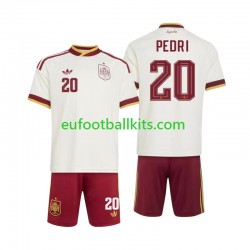 Spain Pedri 20 Away Football Shirts World Cup 2026 Kids LS