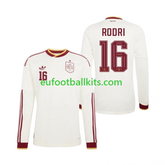 Spain Rodri 16 Away Football Shirts World Cup 2026 Men SS