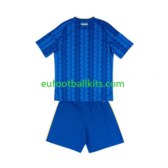 Sweden Away Football Shirts World Cup 2026 Kids LS