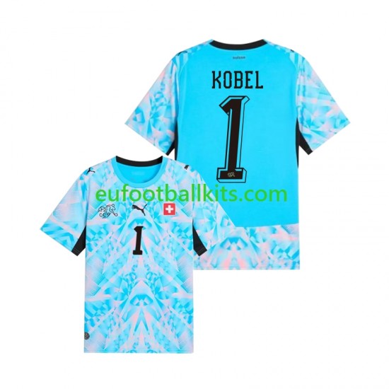 Switzerland Goalkeeper Gregor Kobel 1 Home Football Shirts World Cup 2026 Men LS