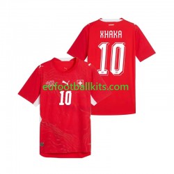 Switzerland Granit Xhaka 10 Home Football Shirts World Cup 2026 Men LS