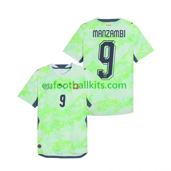 Switzerland Johan Manzambi 9 Away Football Shirts World Cup 2026 Men LS
